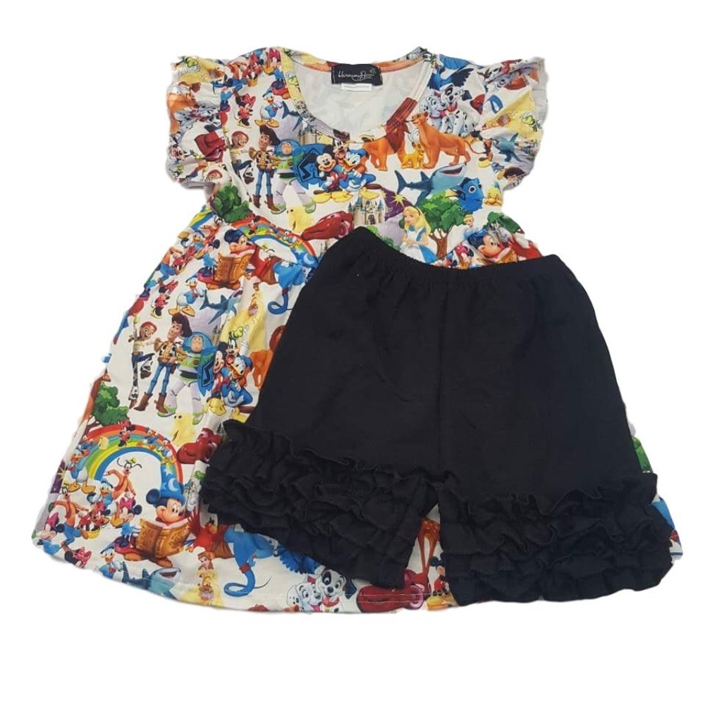 Mickey & Friends Flutter Top Set Disney Inspired Harmony Bee Boutique